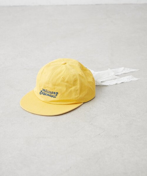 HELLO.SANFRANCISCO（ハローサンフランシスコ）の「【HELLO.SANFRANCISCO/ハローサンフランシスコ】レースリボン刺繍ロゴカラーCAP（キャップ・レディース・ピンク/グリーン/イエロー/ネイビー・ONE SIZE）」の18枚目の写真