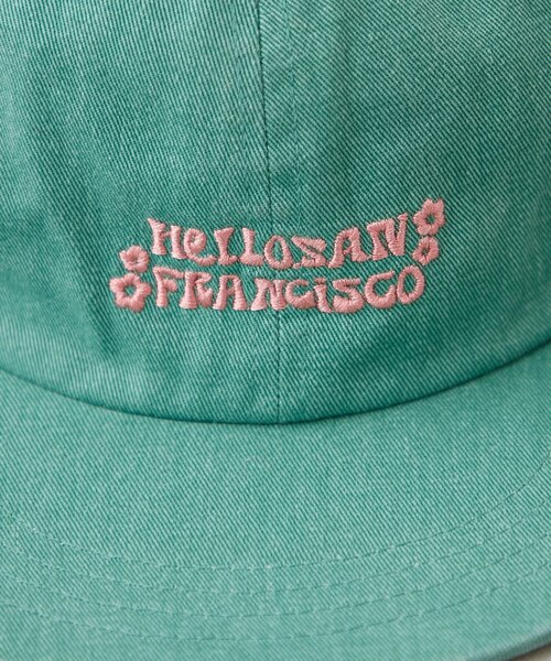 HELLO.SANFRANCISCO（ハローサンフランシスコ）の「【HELLO.SANFRANCISCO/ハローサンフランシスコ】レースリボン刺繍ロゴカラーCAP（キャップ・レディース・ピンク/グリーン/イエロー/ネイビー・ONE SIZE）」の21枚目の写真