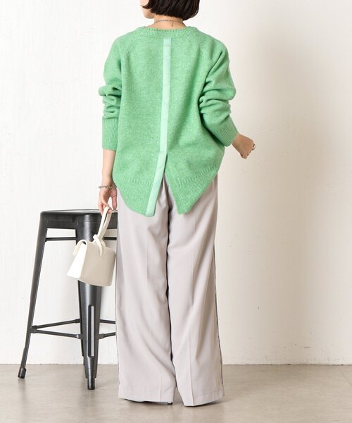 セール】バックテープラメニット（ニット/セーター）｜Jena espace