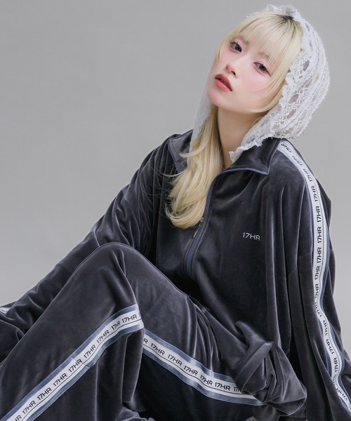 ユニセックス】ベロアトラックパンツ(セットアップ可)（その他パンツ