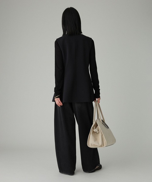 BABYLONE（バビロン）の「【多機能素材】シェイプペプラムジレ（ベスト・レディース・ブラック/グレー・フリー）」の16枚目の写真