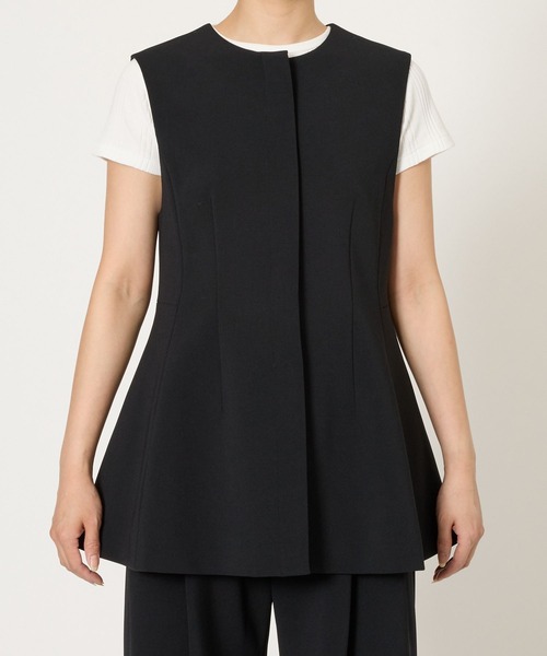 BABYLONE（バビロン）の「【多機能素材】シェイプペプラムジレ（ベスト・レディース・ブラック/グレー・フリー）」の17枚目の写真