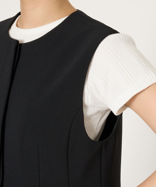 BABYLONE（バビロン）の「【多機能素材】シェイプペプラムジレ（ベスト・レディース・ブラック/グレー・フリー）」の10枚目の写真