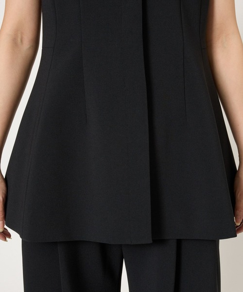 BABYLONE（バビロン）の「【多機能素材】シェイプペプラムジレ（ベスト・レディース・ブラック/グレー・フリー）」の11枚目の写真