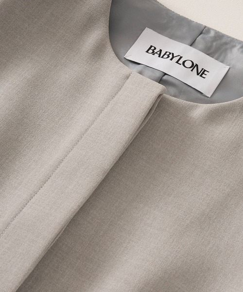 BABYLONE（バビロン）の「【多機能素材】シェイプペプラムジレ（ベスト・レディース・ブラック/グレー・フリー）」の13枚目の写真