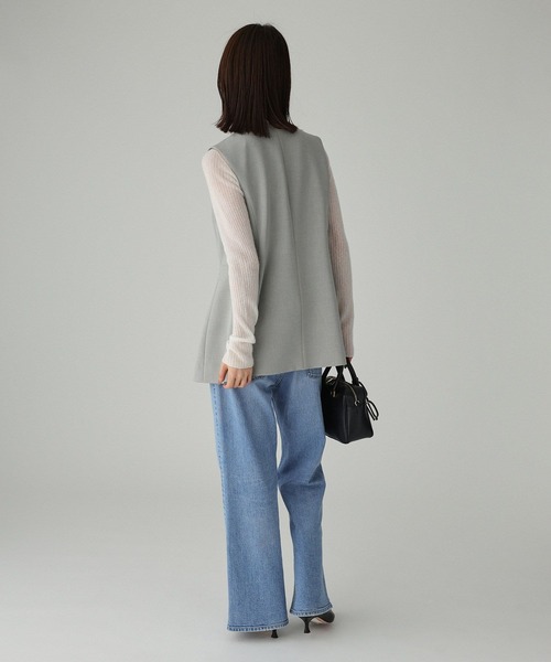 BABYLONE（バビロン）の「【多機能素材】シェイプペプラムジレ（ベスト・レディース・ブラック/グレー・フリー）」の8枚目の写真