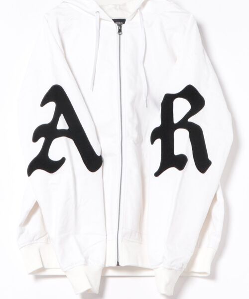 RVCA（ルーカ）の「RVCA/ルーカ WOLDWIDE BK ARCH ZIPHD JK ジャケット BF042-P75（その他アウター・メンズ・ホワイト×ブラック/ブラック×ホワイト・M/L）」の19枚目の写真