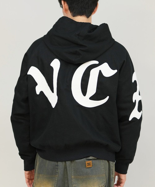 RVCA（ルーカ）の「RVCA/ルーカ WOLDWIDE BK ARCH ZIPHD JK ジャケット BF042-P75（その他アウター・メンズ・ホワイト×ブラック/ブラック×ホワイト・M/L）」の2枚目の写真