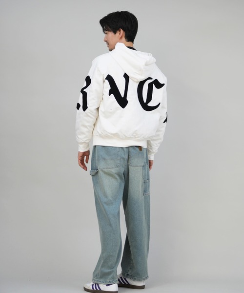RVCA（ルーカ）の「RVCA/ルーカ WOLDWIDE BK ARCH ZIPHD JK ジャケット BF042-P75（その他アウター・メンズ・ホワイト×ブラック/ブラック×ホワイト・M/L）」の7枚目の写真