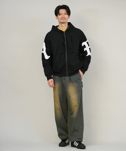 RVCA（ルーカ）の「RVCA/ルーカ WOLDWIDE BK ARCH ZIPHD JK ジャケット BF042-P75（その他アウター・メンズ・ホワイト×ブラック/ブラック×ホワイト・M/L）」の13枚目の写真