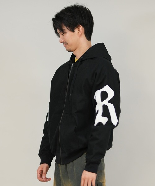 RVCA（ルーカ）の「RVCA/ルーカ WOLDWIDE BK ARCH ZIPHD JK ジャケット BF042-P75（その他アウター・メンズ・ホワイト×ブラック/ブラック×ホワイト・M/L）」の11枚目の写真
