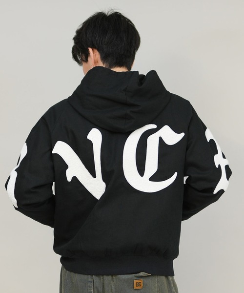 RVCA（ルーカ）の「RVCA/ルーカ WOLDWIDE BK ARCH ZIPHD JK ジャケット BF042-P75（その他アウター・メンズ・ホワイト×ブラック/ブラック×ホワイト・M/L）」の12枚目の写真