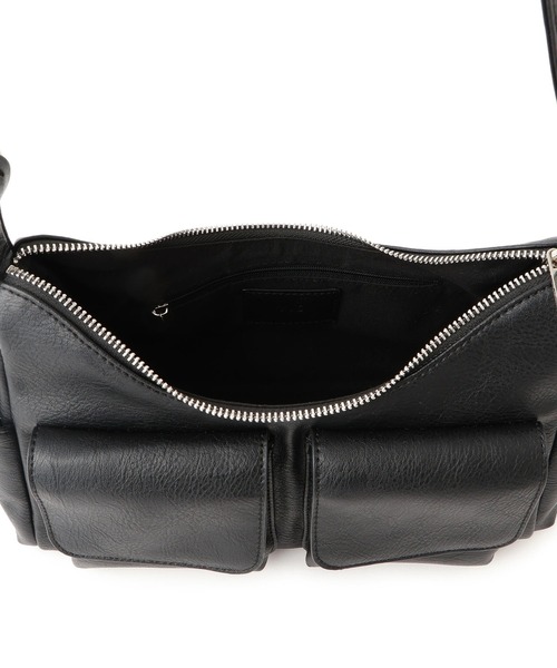 VIS（ビス）の「【2WAY】ビンテージ合皮クアトロポケットショルダーバッグ（ショルダーバッグ・レディース・ブラック/ブラウン系その他2・FREE）」の8枚目の写真