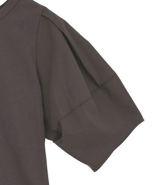 ELENCARE DUE（エレンカーレデュエ）の「・ELENCARE DUE バックZIPハイブリットT（Tシャツ/カットソー・レディース・ブラウン/ブラック/チャコールグレー/オフホワイト・FREE）」の14枚目の写真