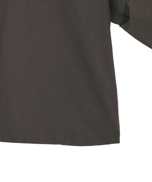 ELENCARE DUE（エレンカーレデュエ）の「・ELENCARE DUE バックZIPハイブリットT（Tシャツ/カットソー・レディース・ブラウン/ブラック/チャコールグレー/オフホワイト・FREE）」の10枚目の写真