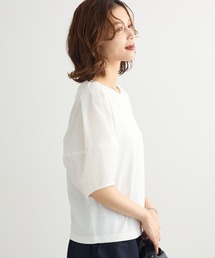 ELENCARE DUE | ・ELENCARE DUE バックZIPハイブリットT(Tシャツ/カットソー)