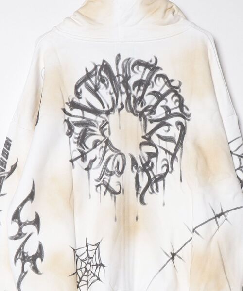 A'GEM/9 × .kom 『LOVE KILLER/ラブ キラー』Dirt Graffiti Zip-Up