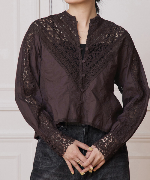 IENA LA BOUCLE マニーレースブラウス（シャツ/ブラウス）｜IENA LA