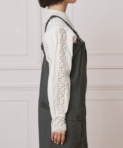 【さーたん】今期完売 新品IENA LA BOUCLE レースブラウス IENA LA BOUCLE（イエナラブークル） ブラウス シャツ レースオン