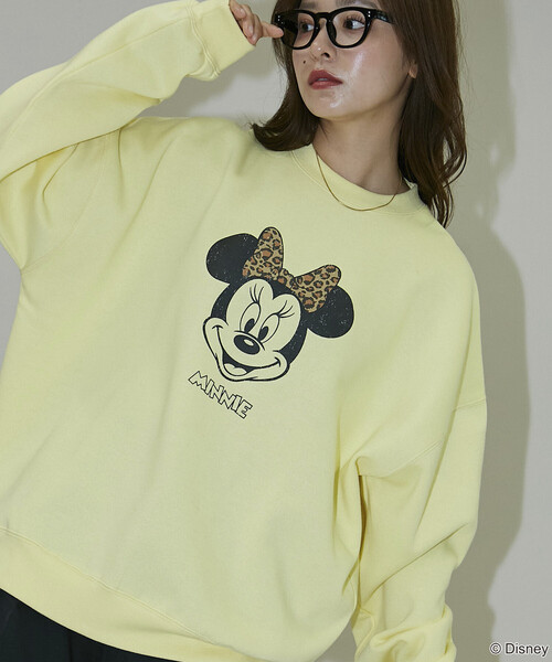 PUBLUX/パブリュクス 別注 MINNIE MOUSE GRAPHIC SWEAT/ミニーマウス