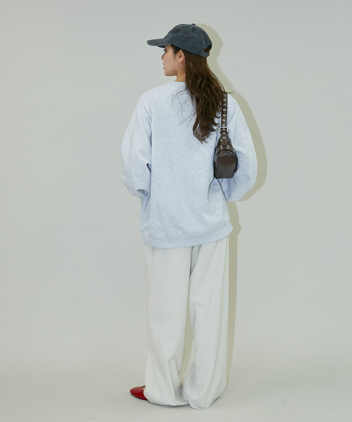 Disney（ディズニー）の「PUBLUX/パブリュクス 別注 MINNIE MOUSE GRAPHIC SWEAT/ミニーマウスプリントスウェット(限定展開)（スウェット・メンズ・レモンイエロー/サックスブルー/ライトグレー・SMALL/MEDIUM/LARGE）」の9枚目の写真