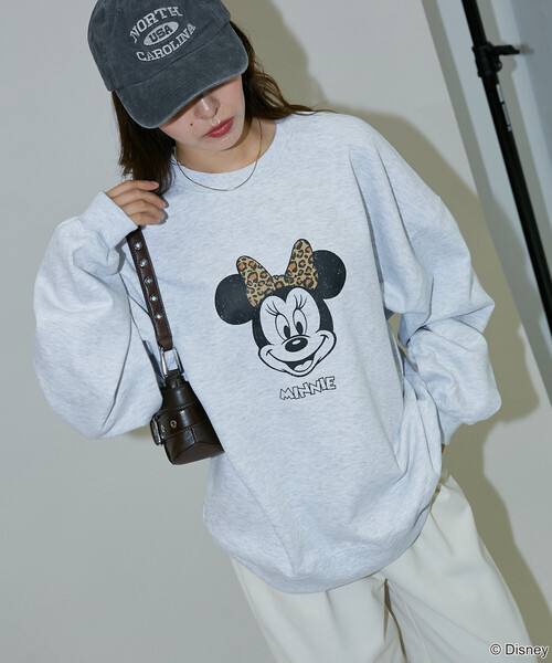 セール】PUBLUX/パブリュクス 別注 MINNIE MOUSE GRAPHIC SWEAT/ミニー