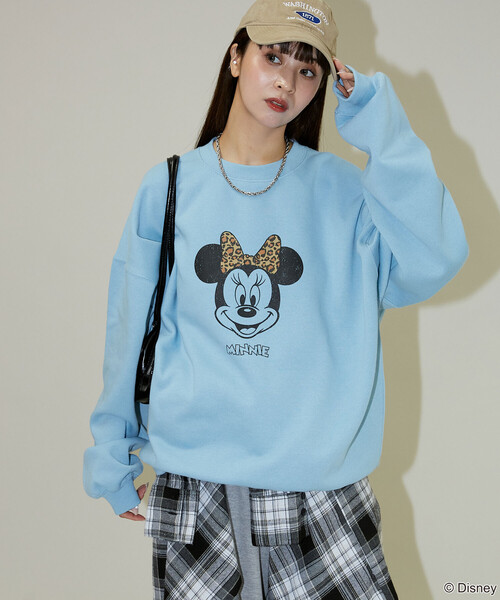 PUBLUX/パブリュクス 別注 MINNIE MOUSE GRAPHIC SWEAT/ミニーマウス