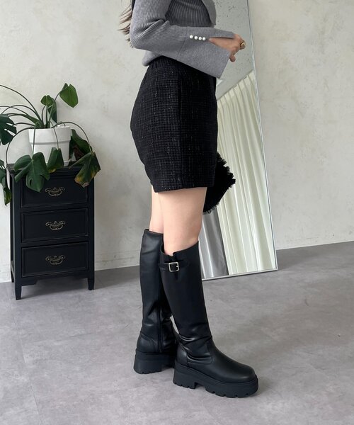 prose verse(プロズヴェール)の「ラメツイードショートパンツ(その他パンツ・レディース・ブラック・LARGE/MEDIUM/SMALL)」の9枚目の写真