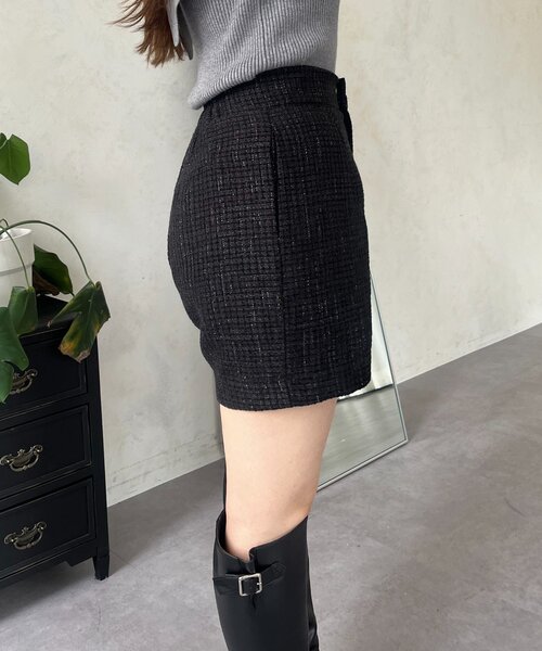 prose verse(プロズヴェール)の「ラメツイードショートパンツ(その他パンツ・レディース・ブラック・LARGE/MEDIUM/SMALL)」の18枚目の写真