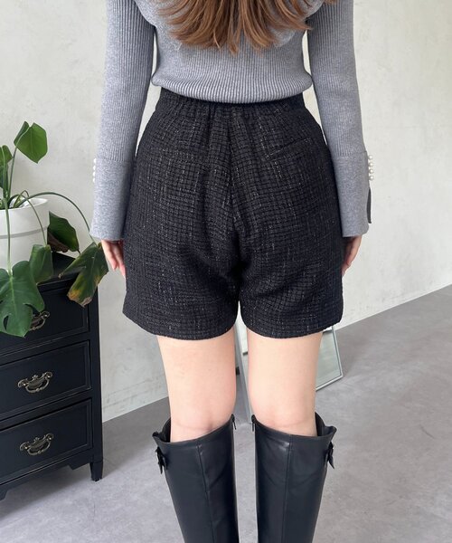 prose verse(プロズヴェール)の「ラメツイードショートパンツ(その他パンツ・レディース・ブラック・LARGE/MEDIUM/SMALL)」の19枚目の写真
