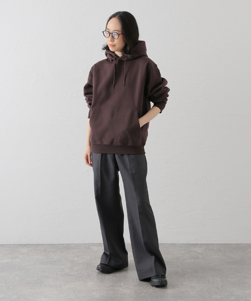 WISM(ウィズム)の「BASEMENT GEAR / ベースメントギア 15oz Garment Dye PO Hoodie(パーカー・メンズ・ブラウン/ネイビー/ブラック/ライトグレー/ブルー/ピンク・MEDIUM/LARGE/X-LARGE)」の8枚目の写真