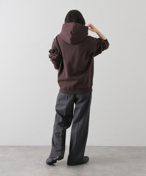 WISM(ウィズム)の「BASEMENT GEAR / ベースメントギア 15oz Garment Dye PO Hoodie(パーカー・メンズ・ブラウン/ネイビー/ブラック/ライトグレー/ブルー/ピンク・MEDIUM/LARGE/X-LARGE)」の9枚目の写真