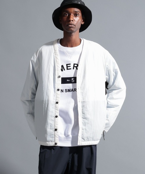 NUMERALS(ヌメラルズ)の「【NUMERALS】中綿カーディガン(カーディガン/ボレロ・メンズ・ブラック/オフホワイト・MEDIUM/LARGE)」の5枚目の写真