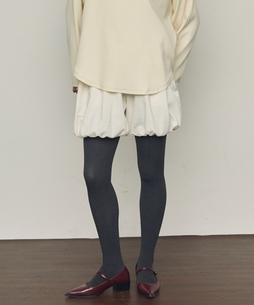 Trish(トリッシュ)の「バルーンミニパンツ(その他パンツ・レディース・アイボリー/ブラック・MEDIUM)」の2枚目の写真