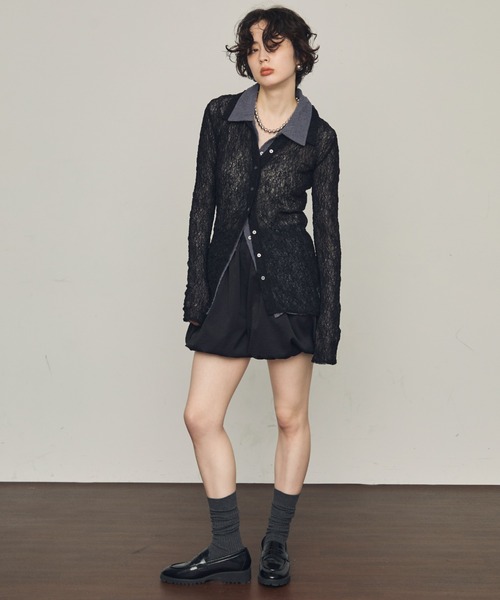 Trish(トリッシュ)の「バルーンミニパンツ(その他パンツ・レディース・アイボリー/ブラック・MEDIUM)」の13枚目の写真