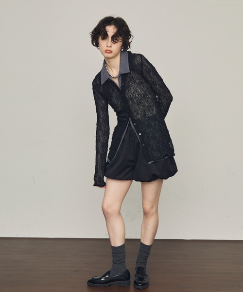 Trish(トリッシュ)の「バルーンミニパンツ(その他パンツ・レディース・アイボリー/ブラック・MEDIUM)」の14枚目の写真