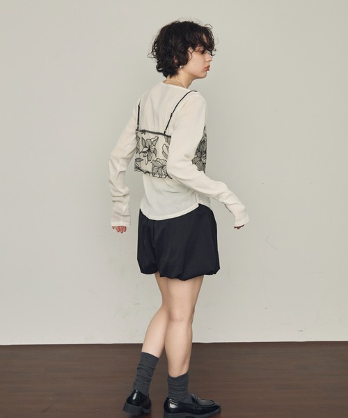 Trish(トリッシュ)の「バルーンミニパンツ(その他パンツ・レディース・アイボリー/ブラック・MEDIUM)」の10枚目の写真
