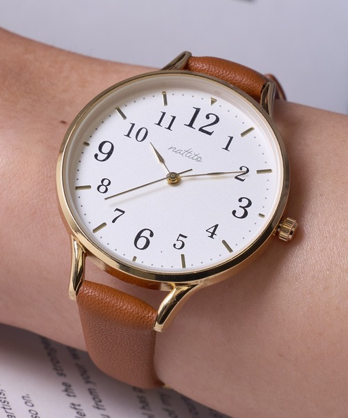 SETUP7（セットアップセブン）の「【SETUP7】Air slim watch MKL3026 FW※（アナログ腕時計・レディース・グレー/ブラック/ホワイト/ブラウン・FREE）」の4枚目の写真