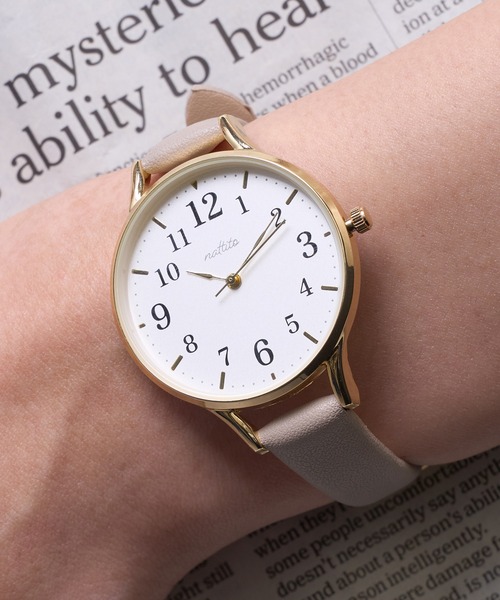 SETUP7（セットアップセブン）の「【SETUP7】Air slim watch MKL3026 FW※（アナログ腕時計・レディース・グレー/ブラック/ホワイト/ブラウン・FREE）」の3枚目の写真