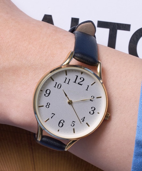 SETUP7（セットアップセブン）の「【SETUP7】Air slim watch MKL3026 FW※（アナログ腕時計・レディース・グレー/ブラック/ホワイト/ブラウン・FREE）」の2枚目の写真