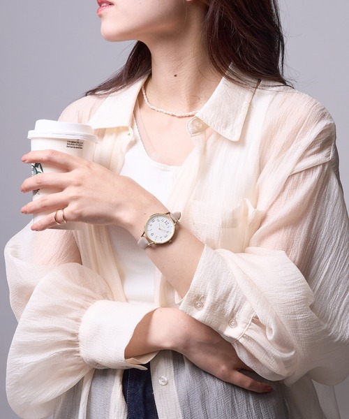 SETUP7（セットアップセブン）の「【SETUP7】Air slim watch MKL3026 FW※（アナログ腕時計・レディース・グレー/ブラック/ホワイト/ブラウン・FREE）」の7枚目の写真