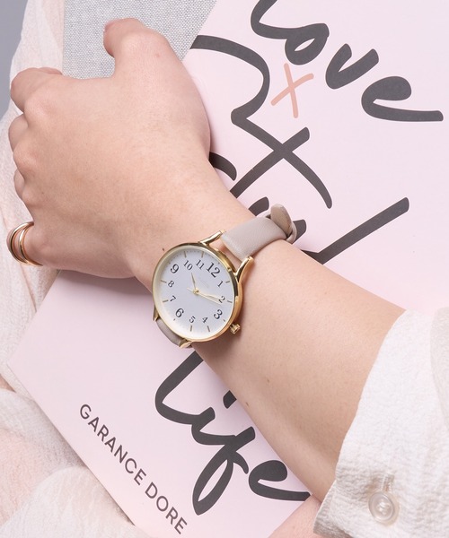 SETUP7（セットアップセブン）の「【SETUP7】Air slim watch MKL3026 FW※（アナログ腕時計・レディース・グレー/ブラック/ホワイト/ブラウン・FREE）」の5枚目の写真