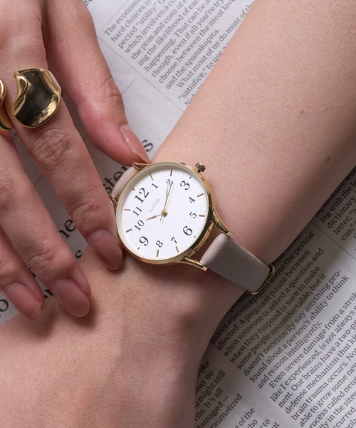 SETUP7（セットアップセブン）の「【SETUP7】Air slim watch MKL3026 FW※（アナログ腕時計・レディース・グレー/ブラック/ホワイト/ブラウン・FREE）」の6枚目の写真