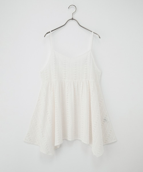 Honeys（ハニーズ）の「レースキャミチュニック（キャミソール・レディース・ブラック/アイボリー/ブラウン・LL/L/M）」の13枚目の写真