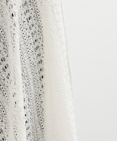 Honeys（ハニーズ）の「レースキャミチュニック（キャミソール・レディース・ブラック/アイボリー/ブラウン・LL/L/M）」の4枚目の写真