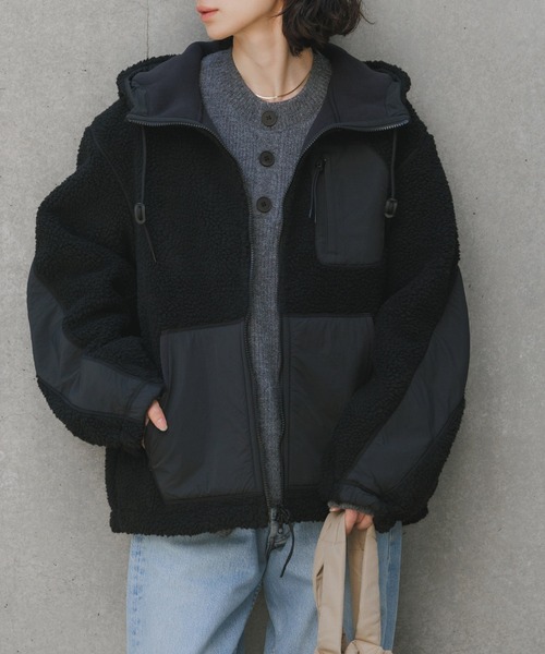 NANGA/ナンガ BOA FLEECE FULL ZIP PARKA ハンドウォーマー ダブル