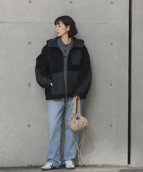 NANGA/ナンガ BOA FLEECE FULL ZIP PARKA ハンドウォーマー ダブル