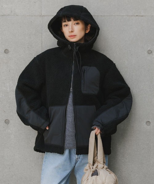NANGA/ナンガ BOA FLEECE FULL ZIP PARKA ハンドウォーマー ダブル