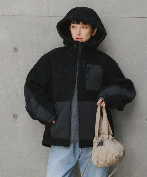 NANGA/ナンガ BOA FLEECE FULL ZIP PARKA ハンドウォーマー ダブル