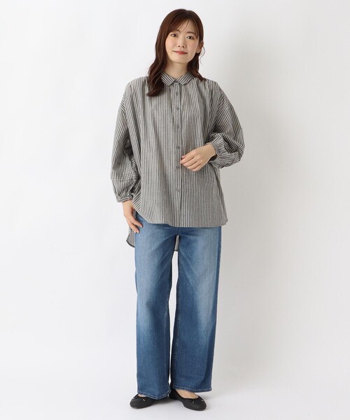 one'sterrace（ワンズテラス）の「袖ピンタック入りブラウス（シャツ/ブラウス・レディース・オリーブ系3/ブラック系8/アイボリー系8・02）」の14枚目の写真